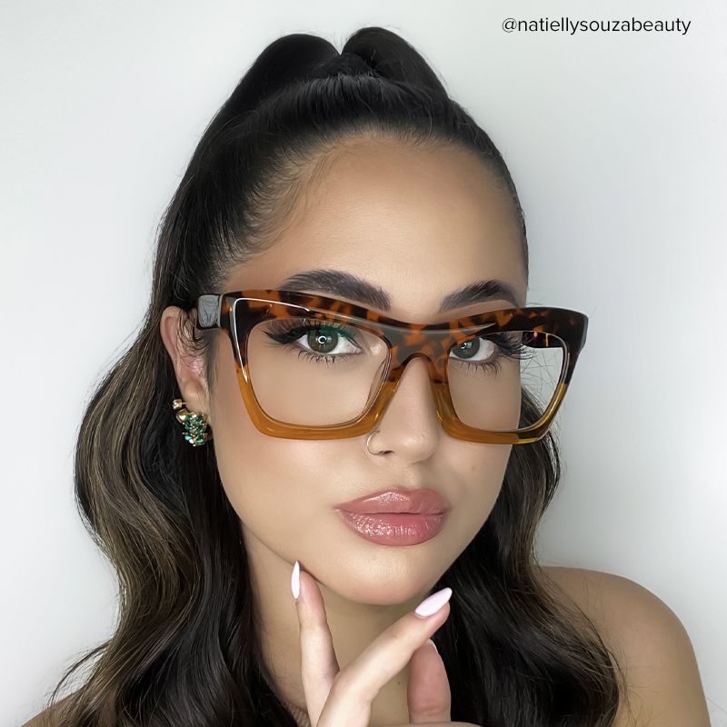 Benitez Square Tortoise Frame Glasses | Zeelool Optical5