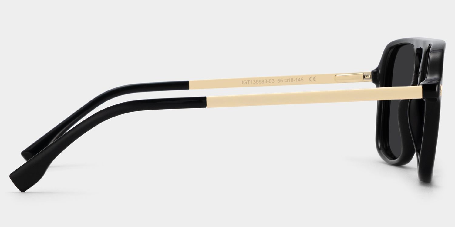 Kilworth Tr90 Black Aviator Frame Sunglasses | ZEELOOL UK3