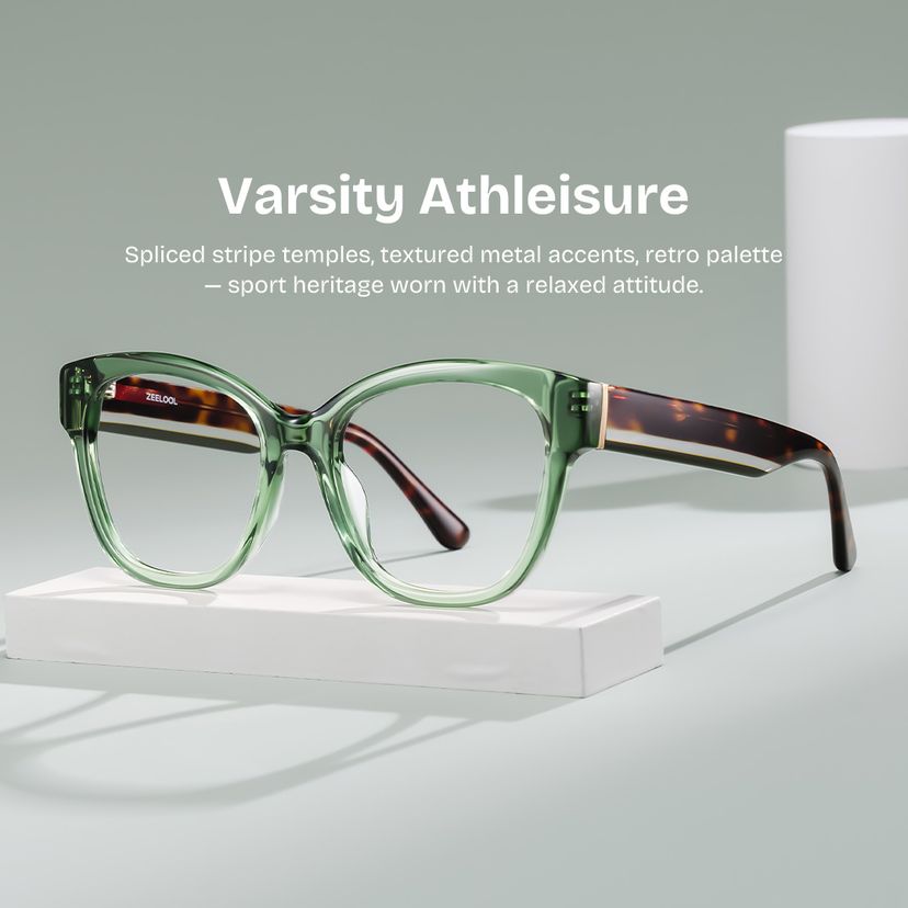 Everest Green Butterfly Glasses