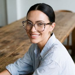 Siner Khaki Tortoise Square Glasses7