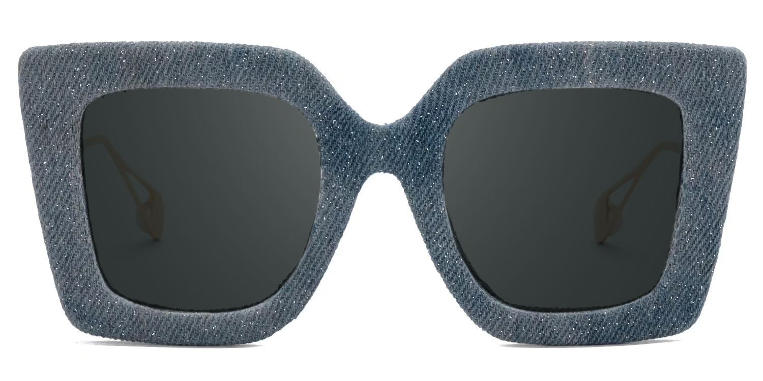 Latanya Acetate Blue Frame Sunglasses | ZEELOOL UK0