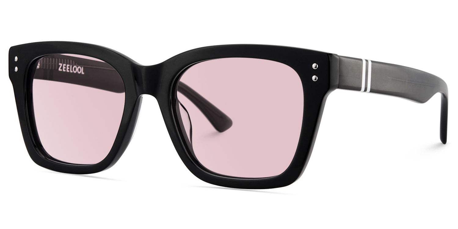 Gaydeh Acetate Black Frame Sunglasses | ZEELOOL UK2
