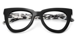 Yaser Black Cat eye Glasses2