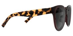 Harrell Dark-Red Square Sunglasses2