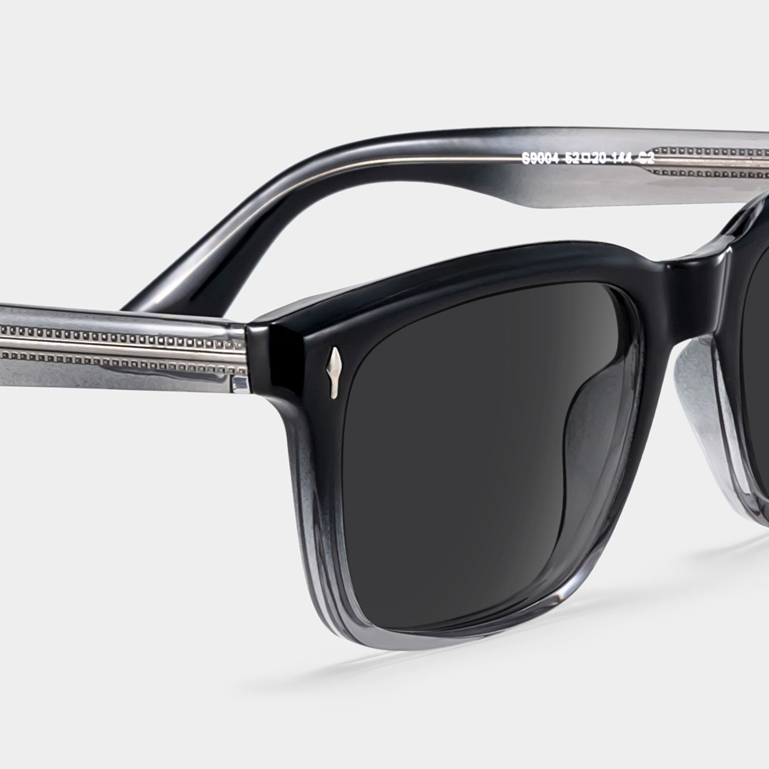 Fletcher Black Rectangle Polarized Sunglasses for Driving | ZEELOOL UK4
