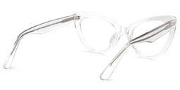 Claudette Clear Cat eye Glasses3