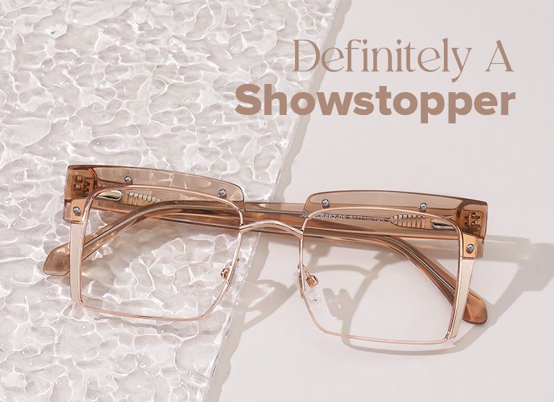 Designer Kiana Beige Frame Glasses | ZEELOOL UK5
