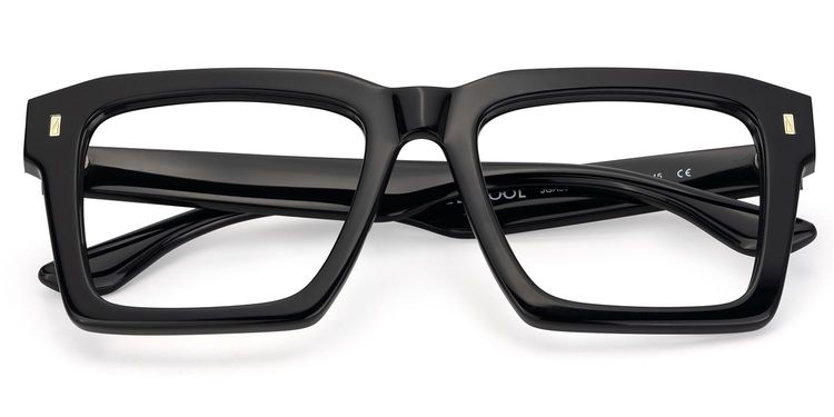 Kenish Black Square Glasses
