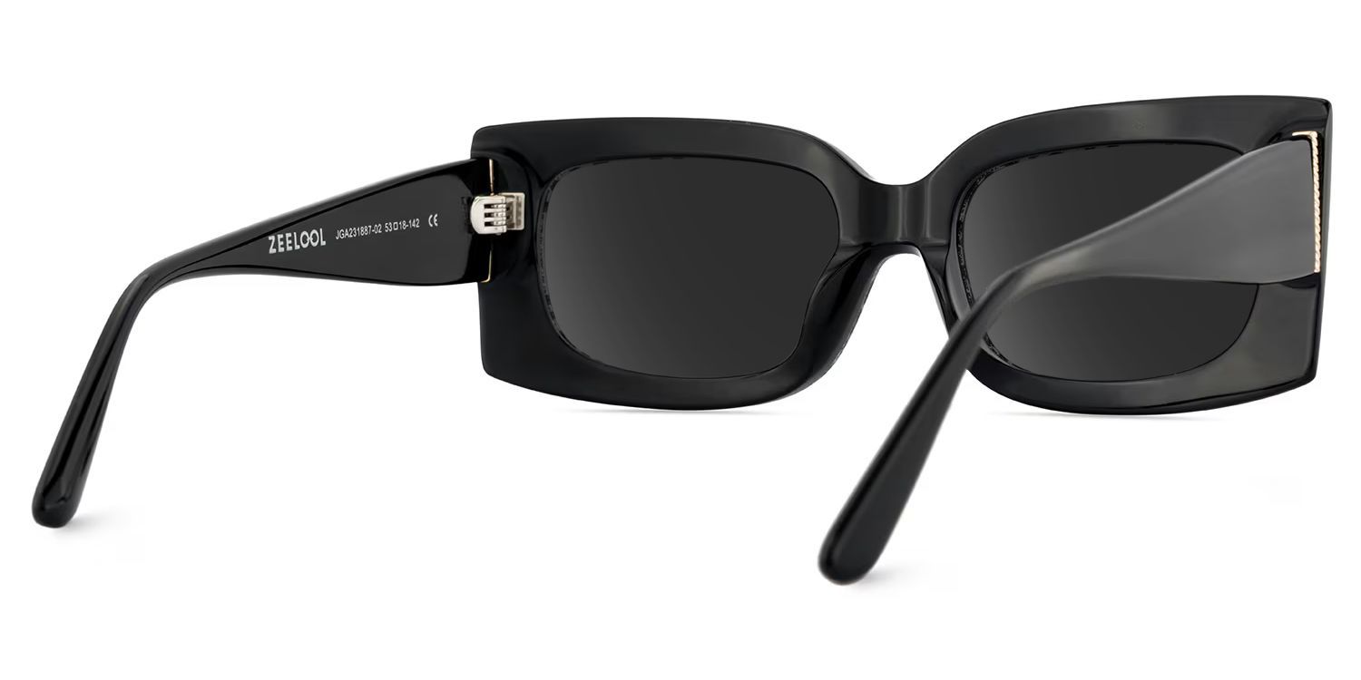 Orduno Gray Leopard Rectangle Polarized Sunglasses for Driving | ZEELOOL UK4