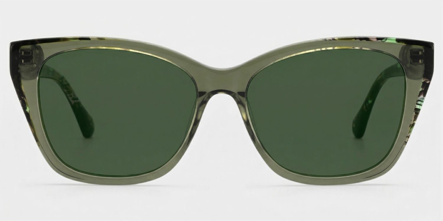 Maple Acetate Green Butterfly Frame Sunglasses | ZEELOOL UK0