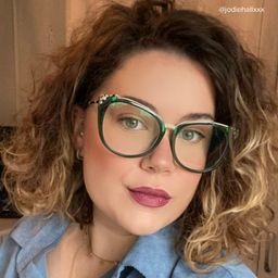 Dalton Dark-Green Cat eye Glasses10