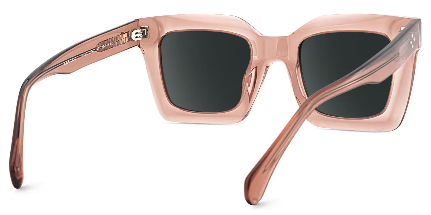 Lobo Tr90 Beige Square Frame Sunglasses | ZEELOOL UK4