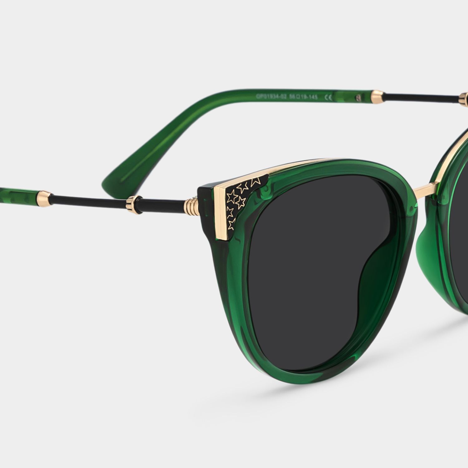 Dalton Mixed Dark-Green Cat Eye Frame Sunglasses | ZEELOOL UK4
