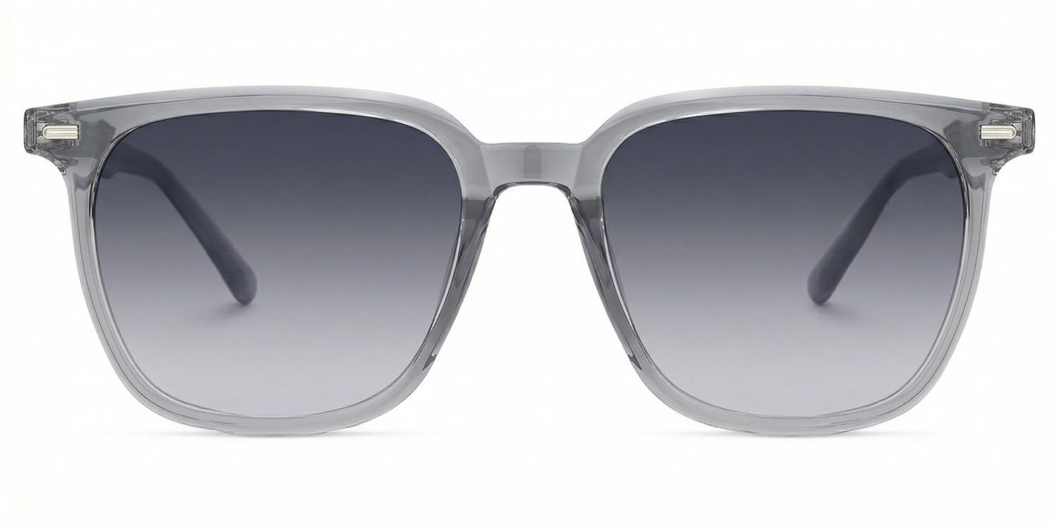 Eliza Grey Square Polarized Sunglasses for Driving | ZEELOOL UK0