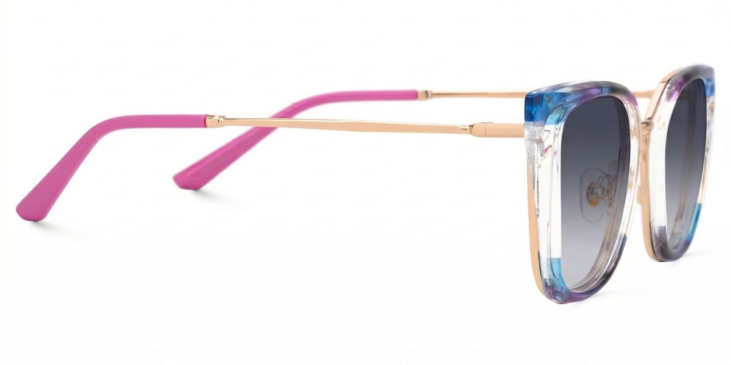 Martins Rectangle Sunglasses with Tr90 Multicolor Frames | ZEELOOL CA2