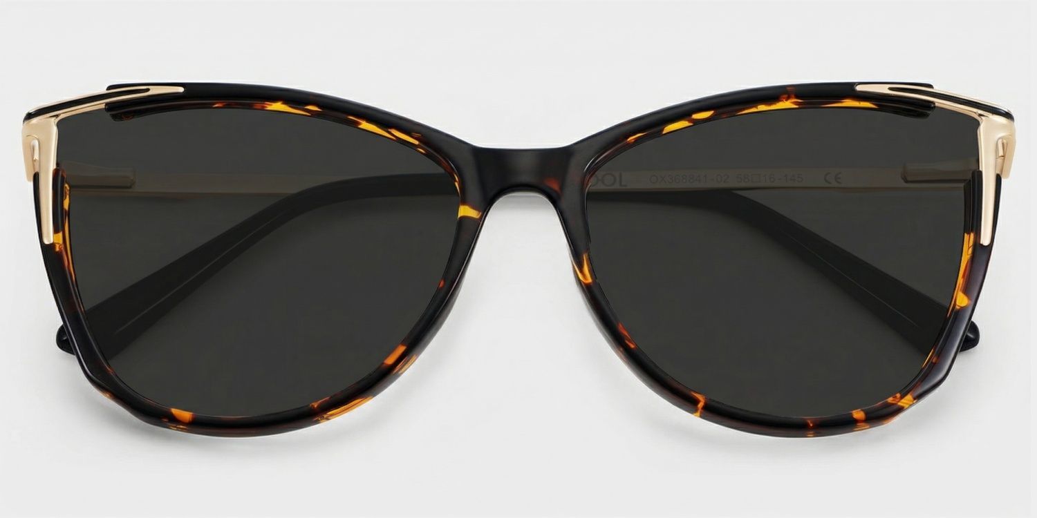 Yomary Tortoise Cat Eye Polarized Sunglasses for Driving | ZEELOOL UK1