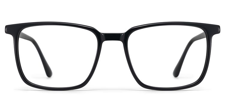 Aidan Black Rectangle Glasses