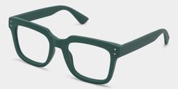 Liizbeett Green Square Glasses2