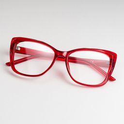 Farris Red Cat eye Glasses0