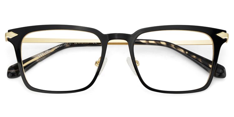 Chaney Black Rectangle Glasses