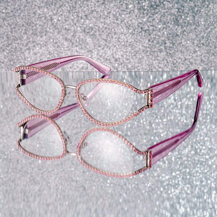 Star Pink Cat eye Glasses