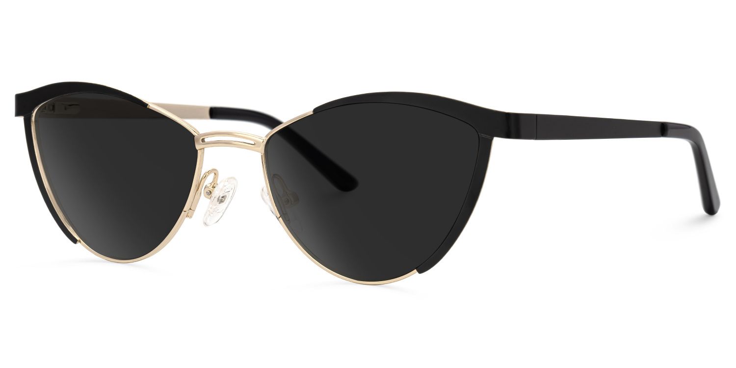 Sydney Cat Eye Black Full Rim Sunglasses | ZEELOOL UK1