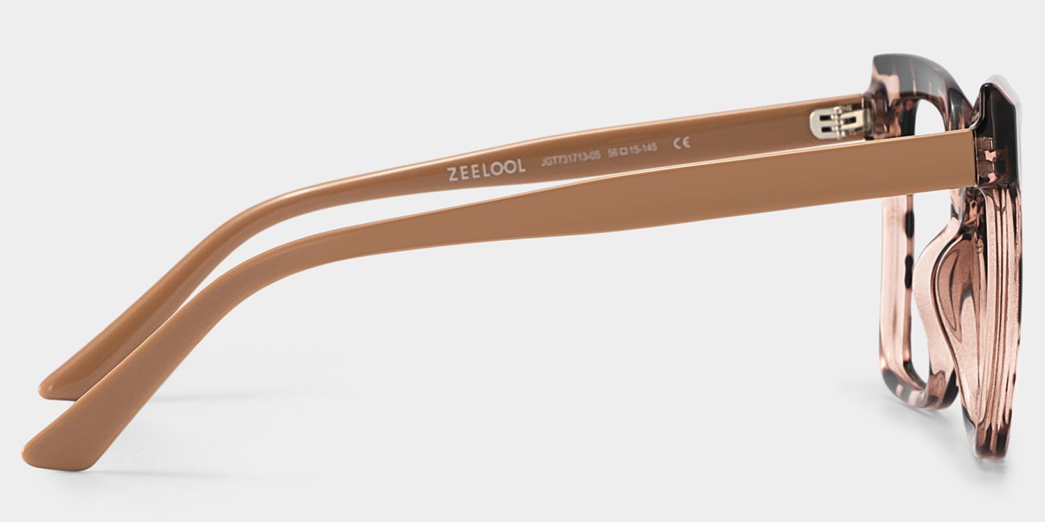Square Eboney Tortoise Frame Glasses Deals -Zeelool Optical5