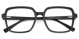 Ember Black Square Glasses1