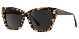 Tessia Brown Leopard Square Sunglasses2