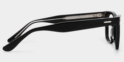 Robert Black Rectangle Glasses4