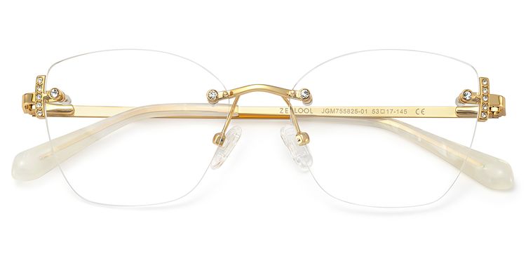 Jaxon Gold Rectangle Glasses