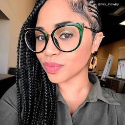 Dalton Dark-Green Cat eye Glasses7