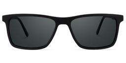 Daniel Black Rectangle Sunglasses0