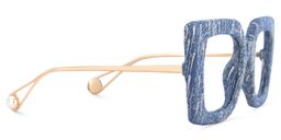 Latanya Navy Blue Square Glasses4