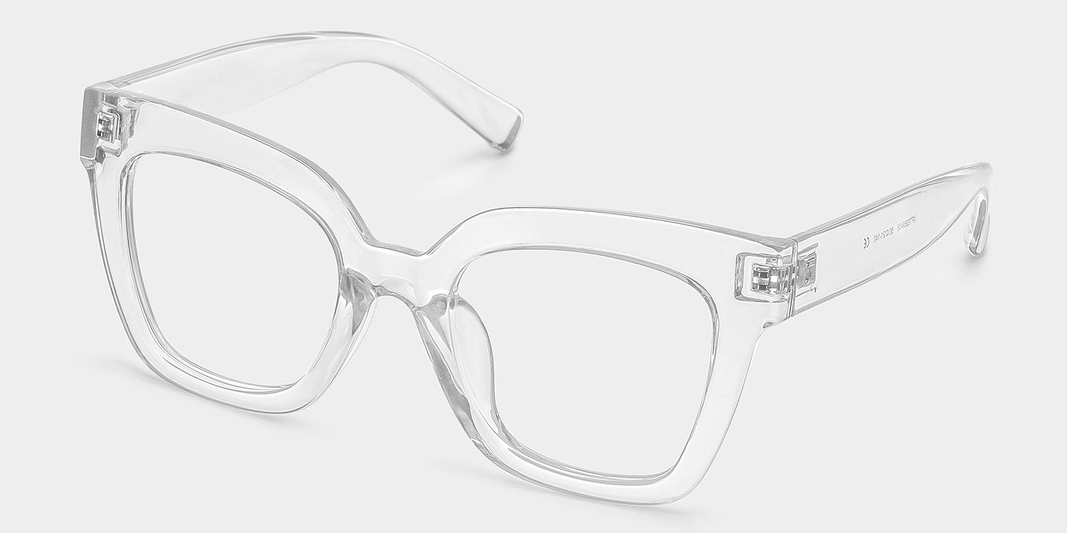 Malcolm Square Clear TR90 Frame Glasses | ZEELOOL UK2