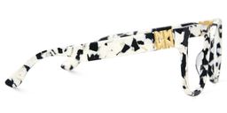Kerri Cow Print Square Glasses4