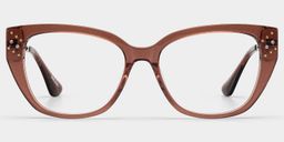 Alma Brown Butterfly Glasses0