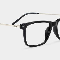 Eleanor Black Rectangle Glasses5