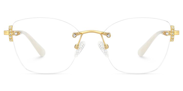 Jaxon Gold Rectangle Glasses