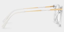 Jacqui Clear Rectangle Glasses3