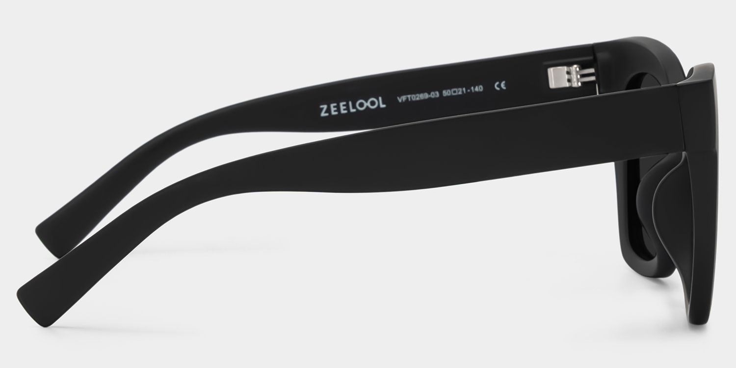Malcolm Tr90 Black Square Frame Sunglasses | ZEELOOL UK3