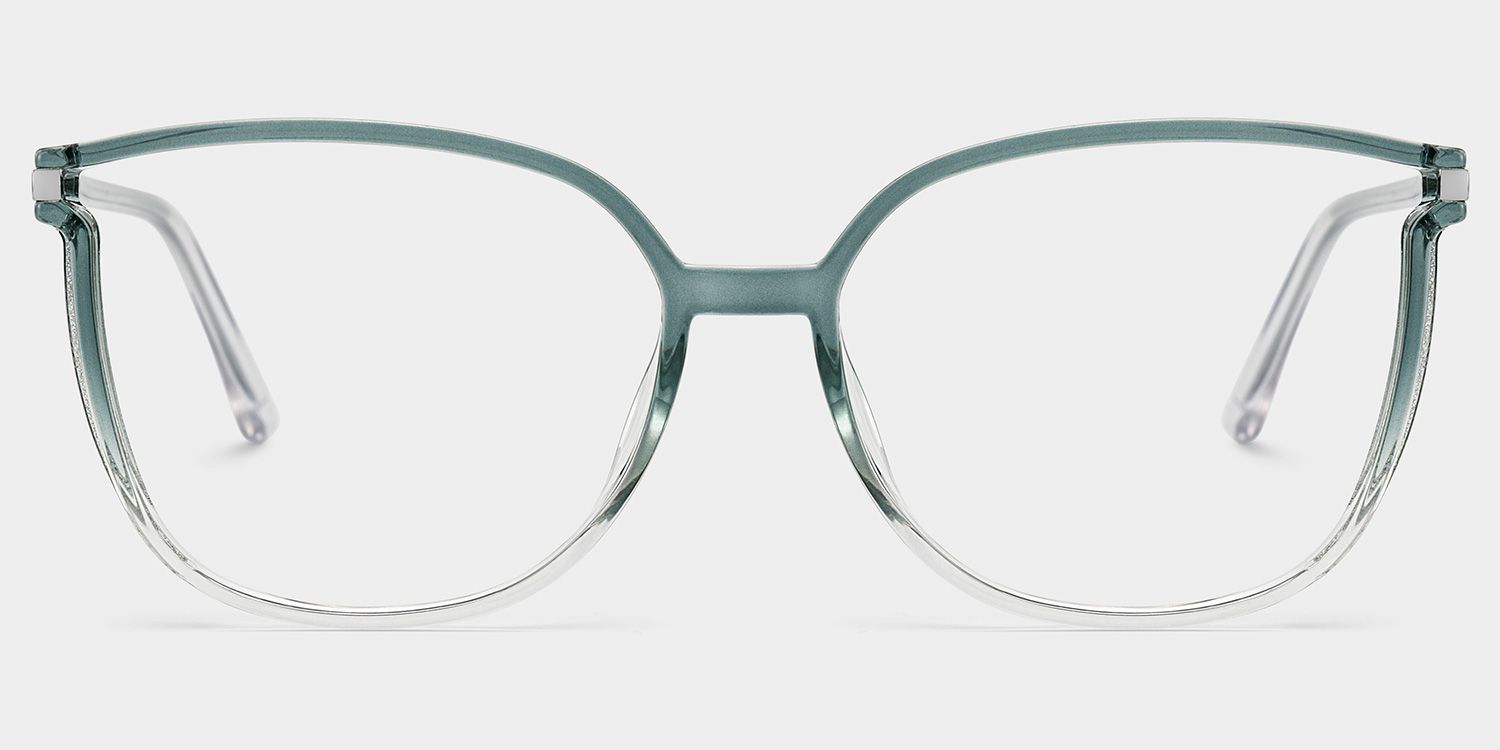 Rodz Sage Green Frame Glasses with Square Design0