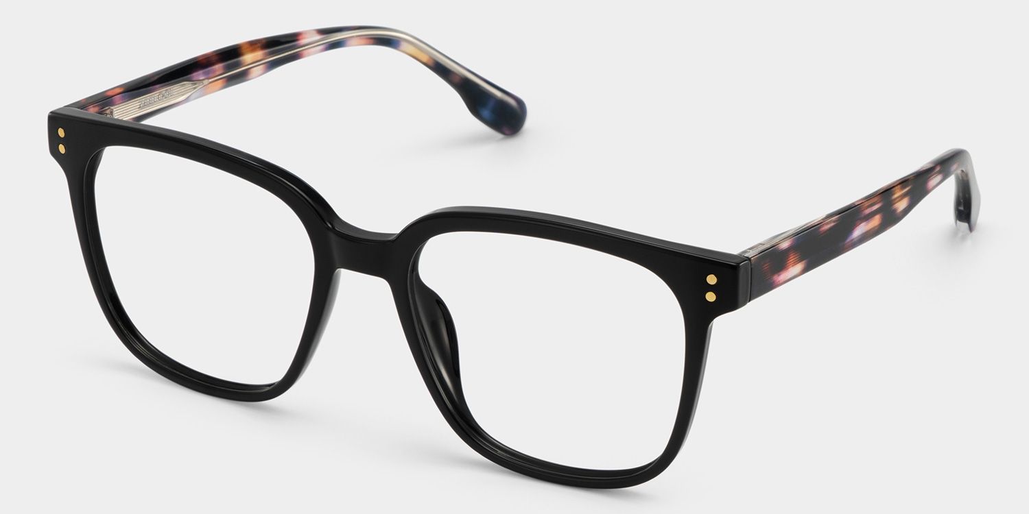 Donnalyn Black Square Natural Eyewear | ZEELOOL2