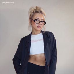 Lennon Black Oval Glasses8