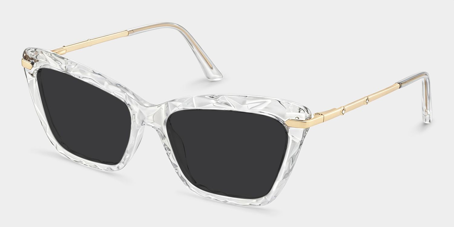 Juliet Tr90 Clear Rectangle Frame Sunglasses | ZEELOOL UK2