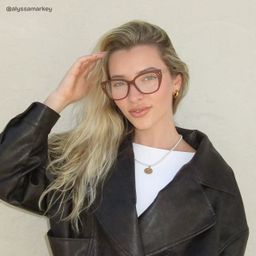 Alma Brown Butterfly Glasses5
