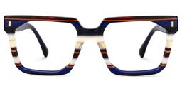 Laguer Blue Rectangle Glasses3
