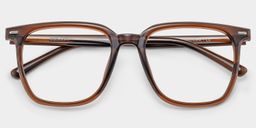 Jude Brown Square Glasses1