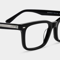 Patrick Black Rectangle Glasses5