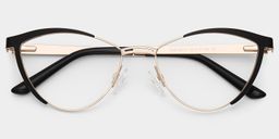 Sydney Black Cat eye Glasses1